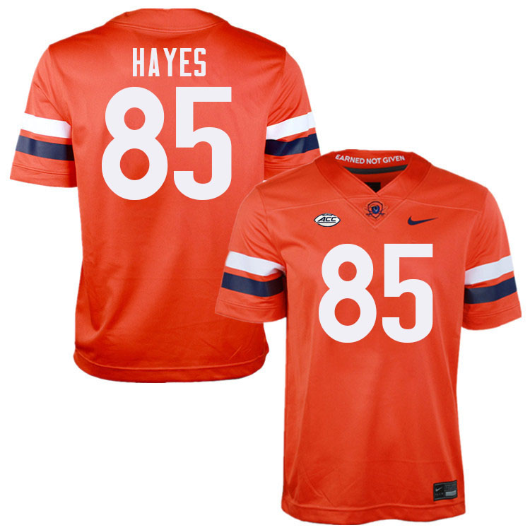 Virginia Cavaliers #85 Jewett Hayes College Football Jerseys Stitched-Orange
